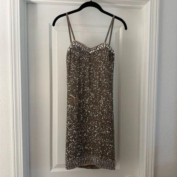 Scala Beaded Mini Dress - Picture 1 of 7